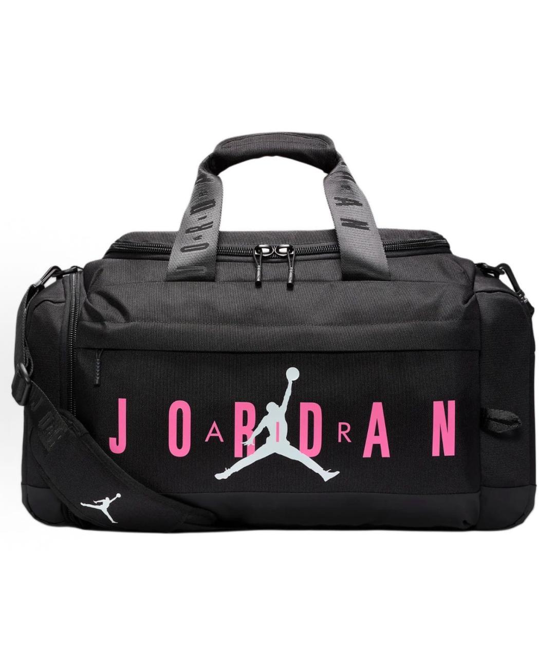 JORDAN Черная тканевая дорожная/спортивная сумка, фото 1