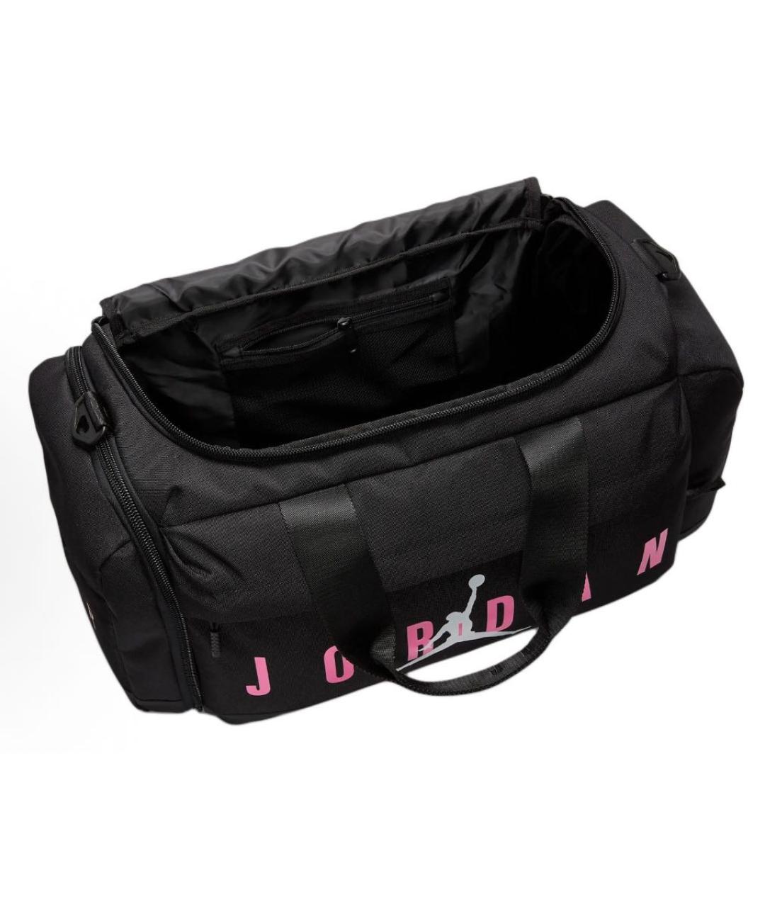 JORDAN Черная тканевая дорожная/спортивная сумка, фото 5