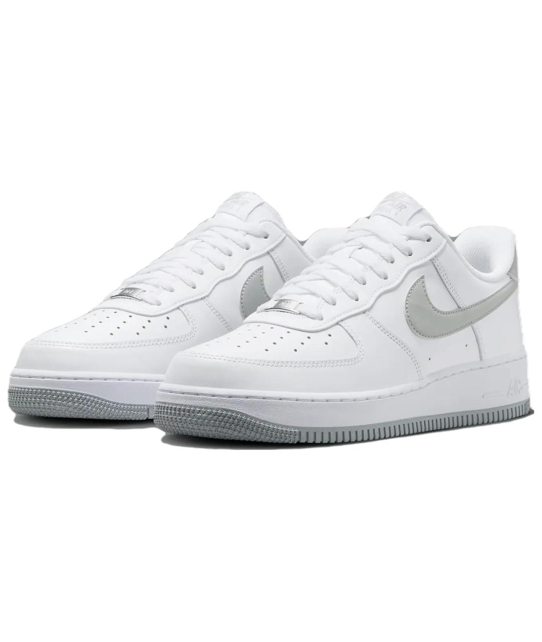 NIKE Белые кожаные низкие кроссовки / кеды, фото 4