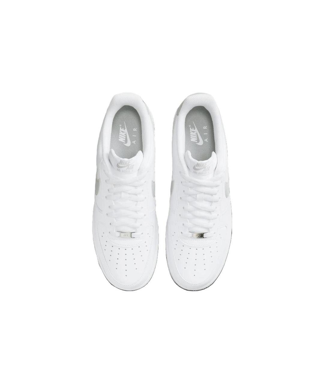 NIKE Белые кожаные низкие кроссовки / кеды, фото 5