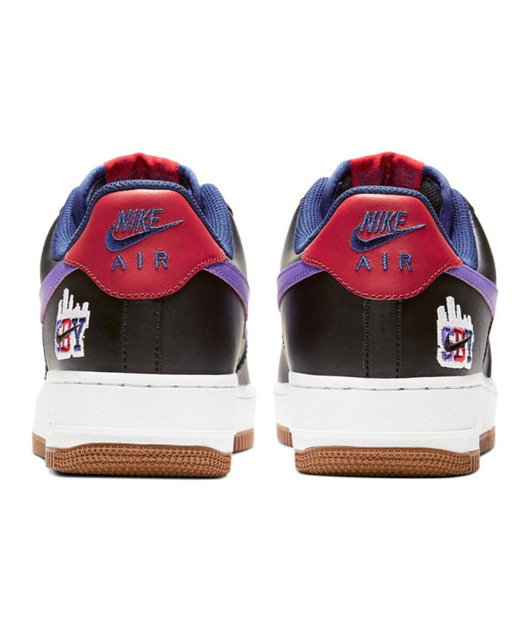 NIKE Черные кожаные кроссовки, фото 5