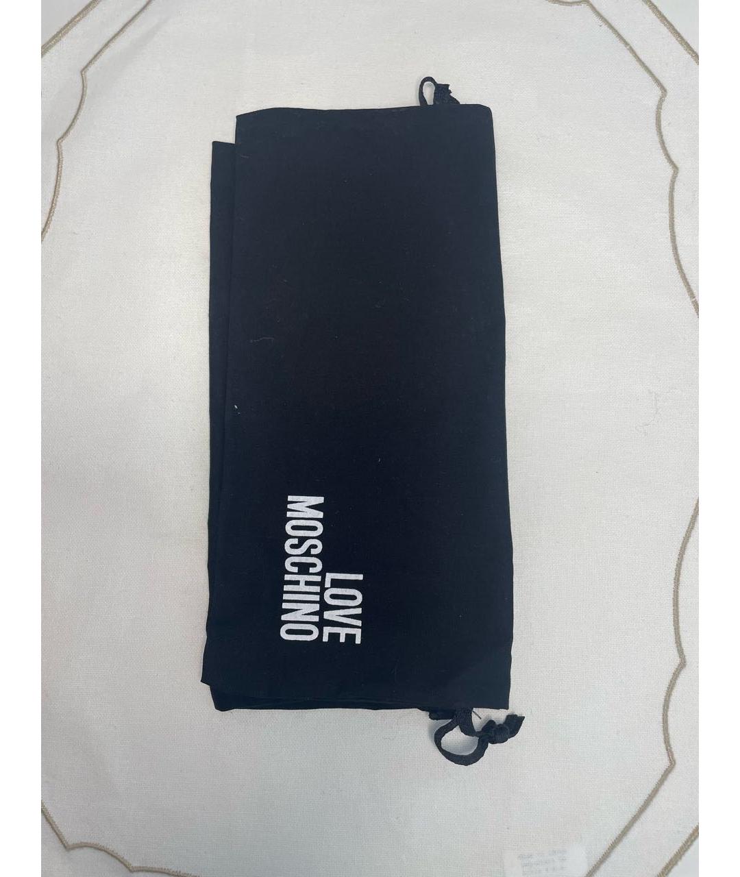 LOVE MOSCHINO Фуксия кожаные туфли, фото 6