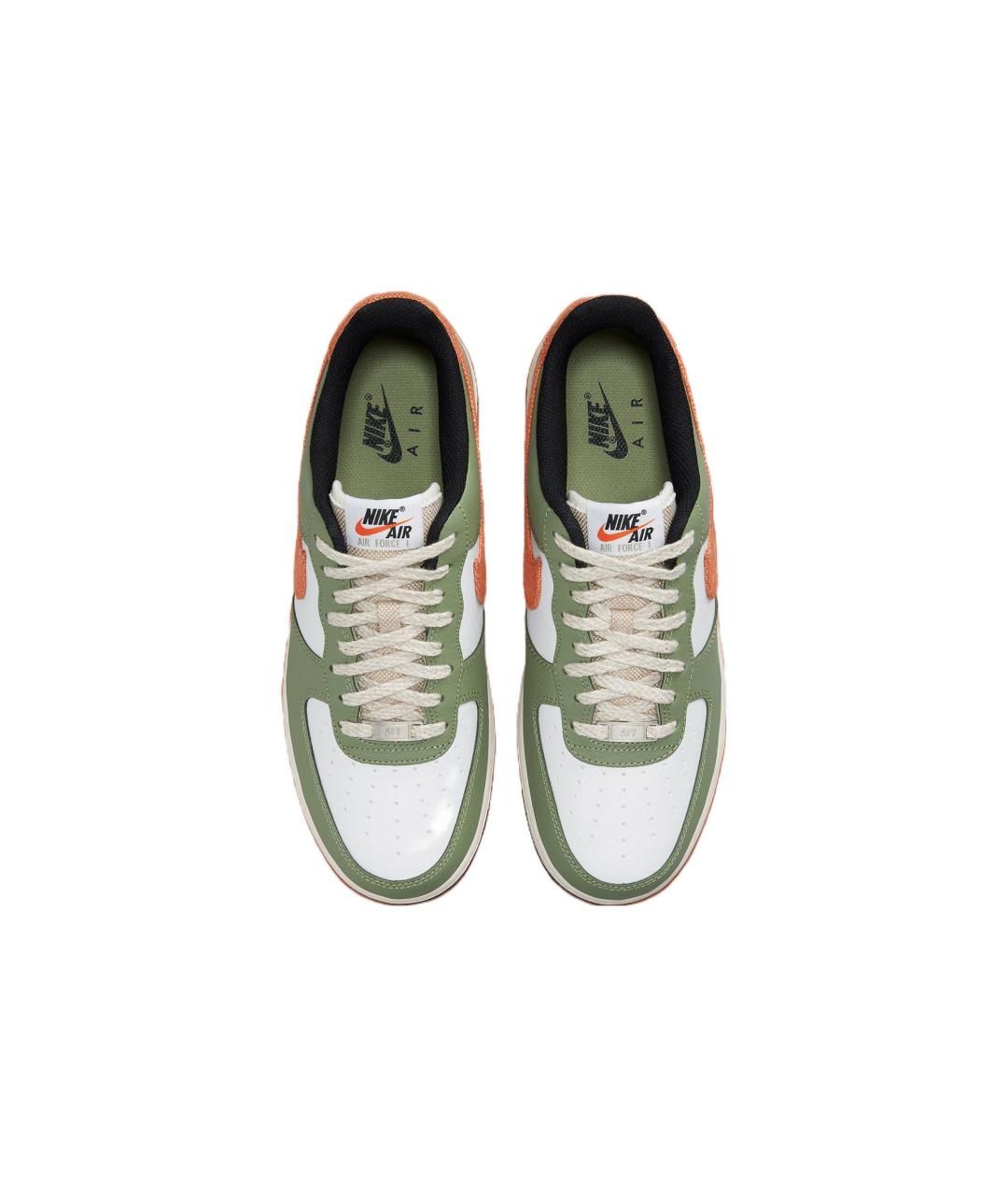 NIKE Зеленые кожаные кроссовки, фото 5