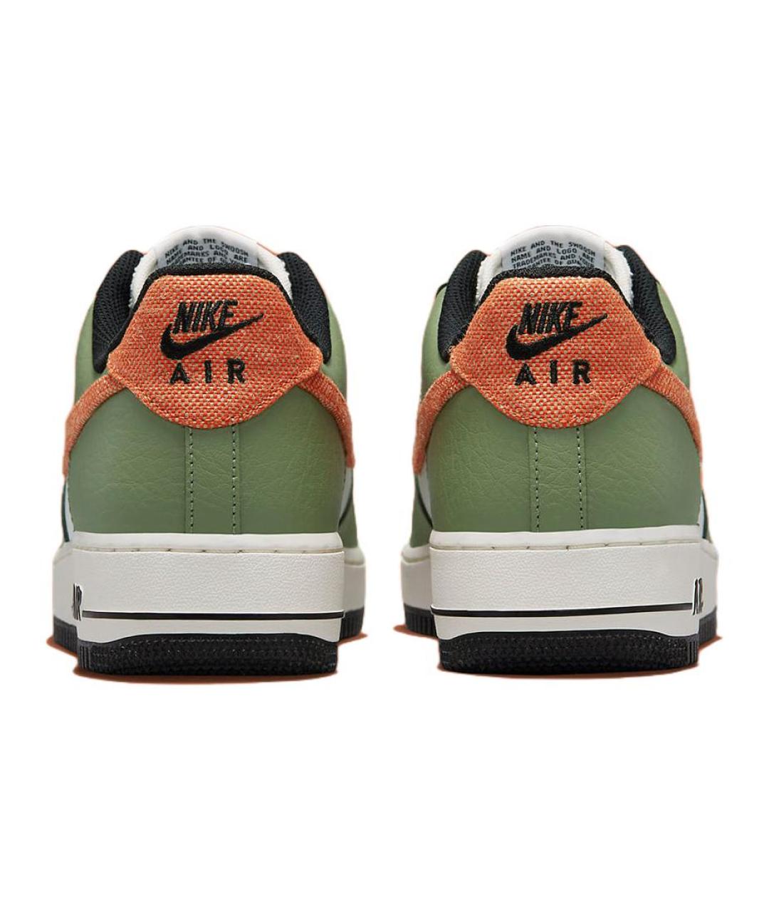 NIKE Зеленые кожаные кроссовки, фото 6