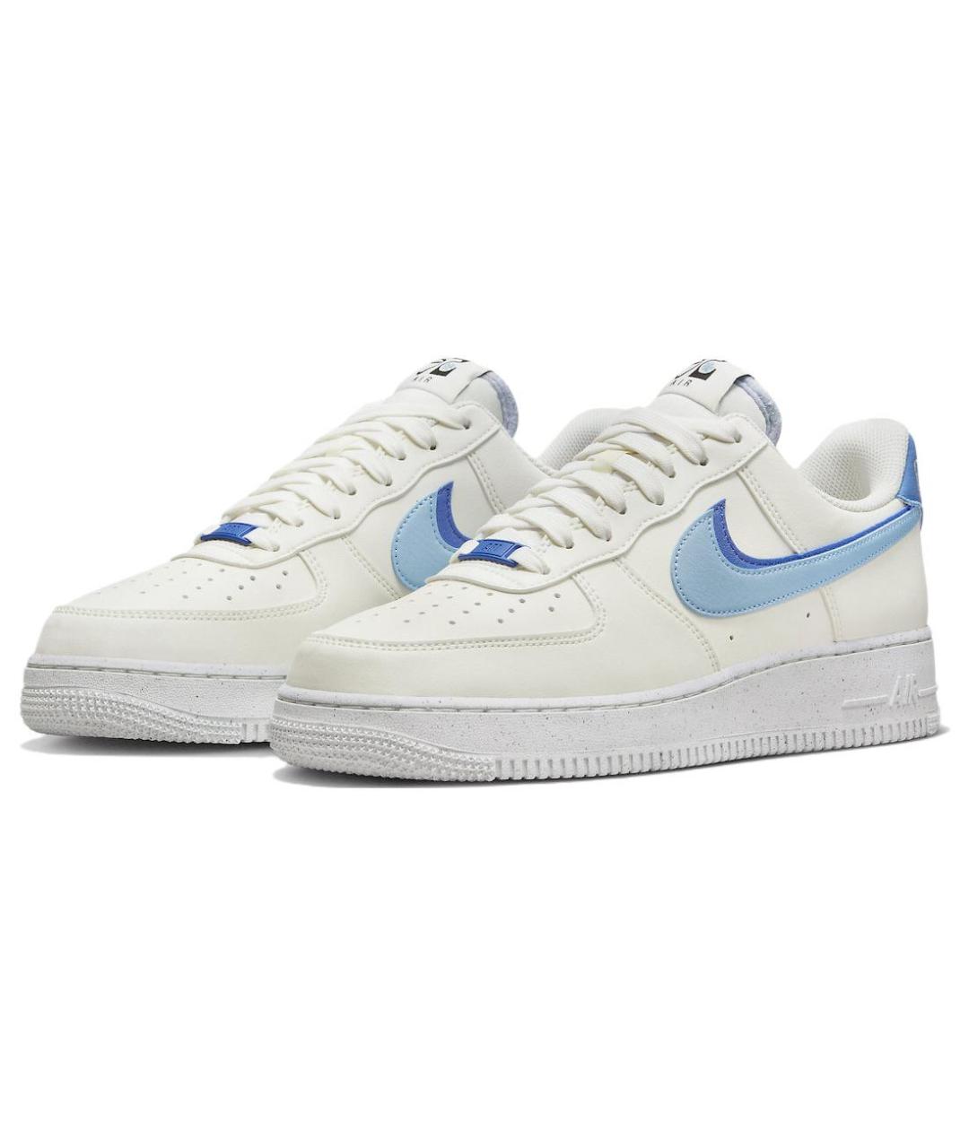 NIKE Белые кожаные низкие кроссовки / кеды, фото 4