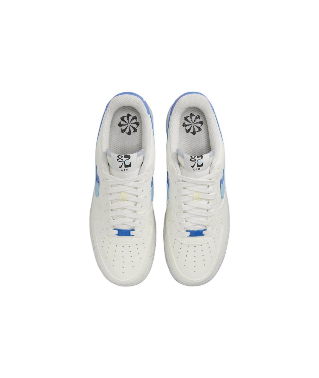 NIKE Белые кожаные низкие кроссовки / кеды, фото 5