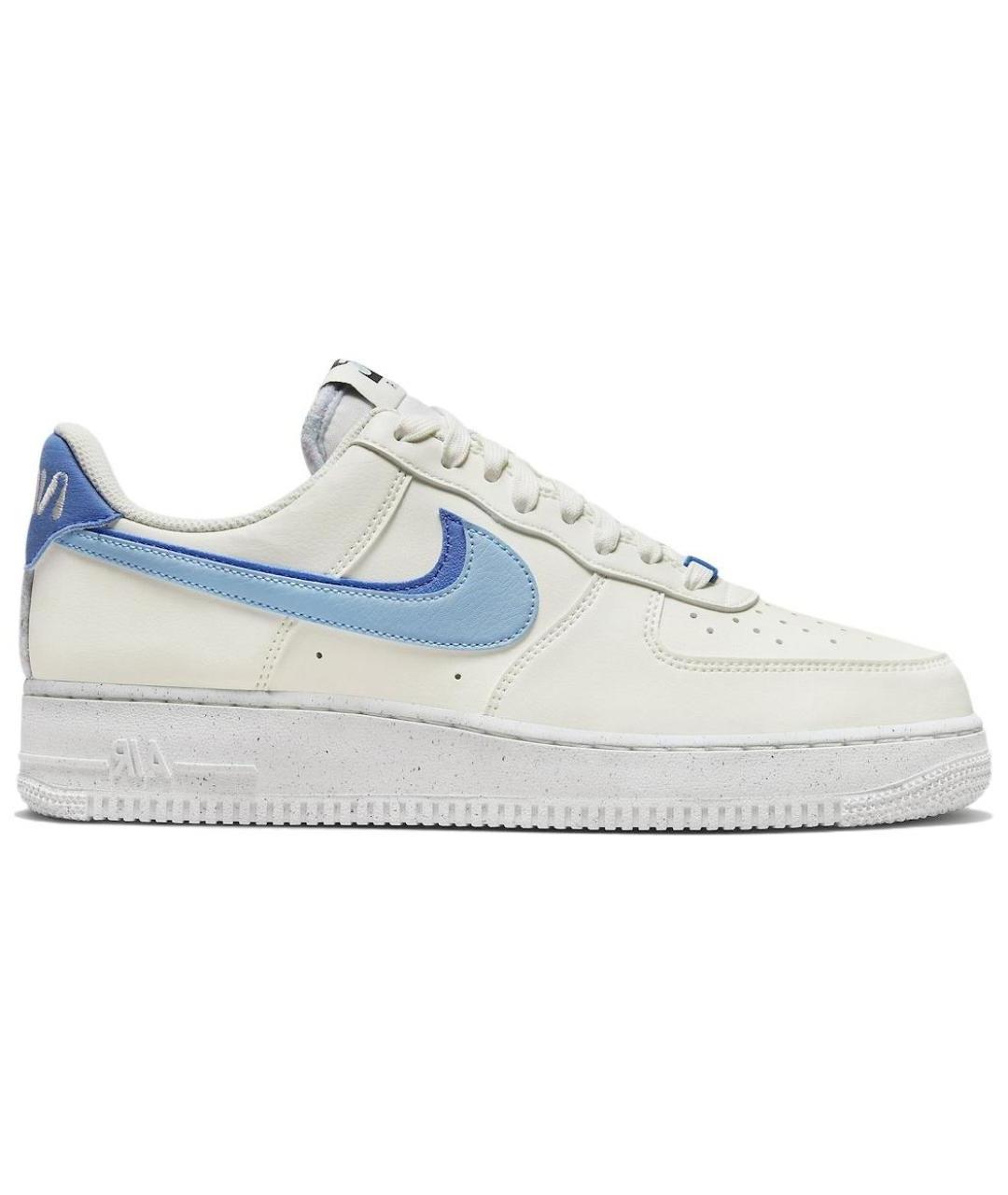 NIKE Белые кожаные низкие кроссовки / кеды, фото 1