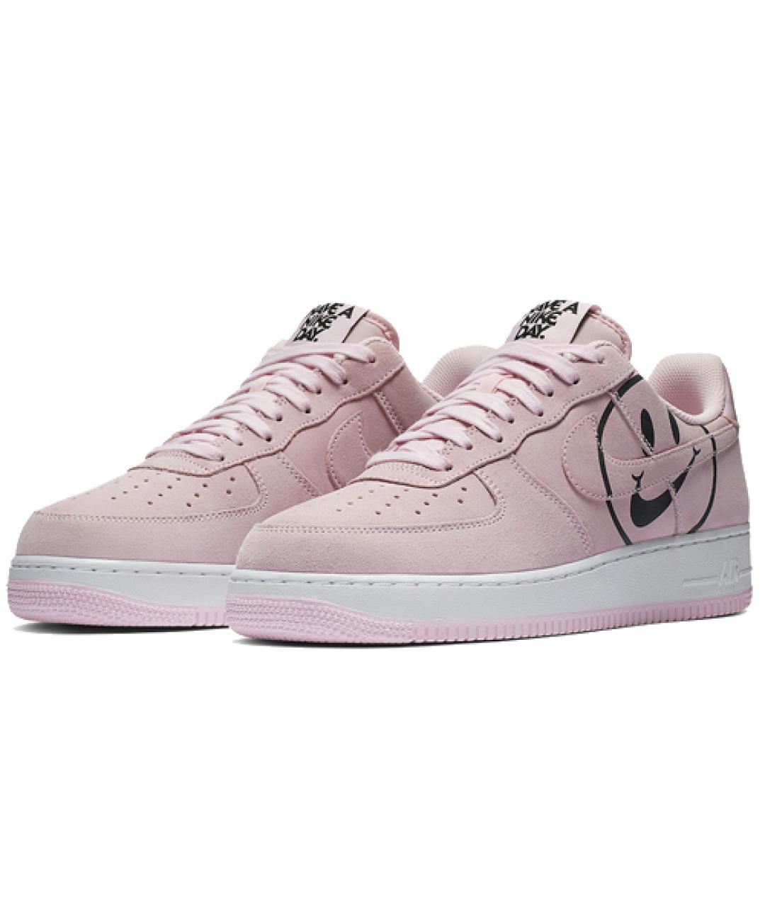 NIKE Розовые кожаные кроссовки, фото 4