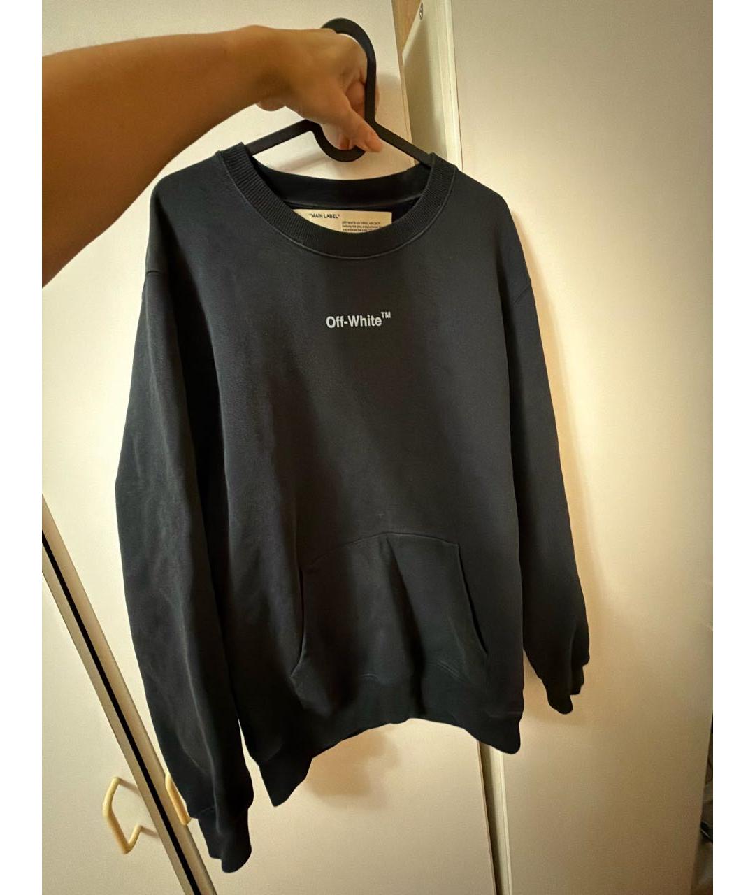 OFF-WHITE Темно-синий джемпер / свитер, фото 5