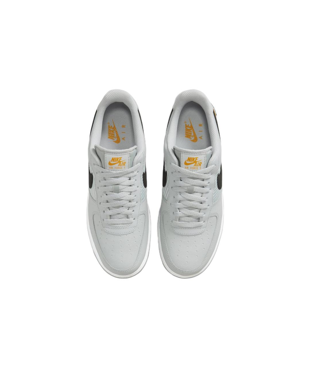 NIKE Серые кожаные низкие кроссовки / кеды, фото 5
