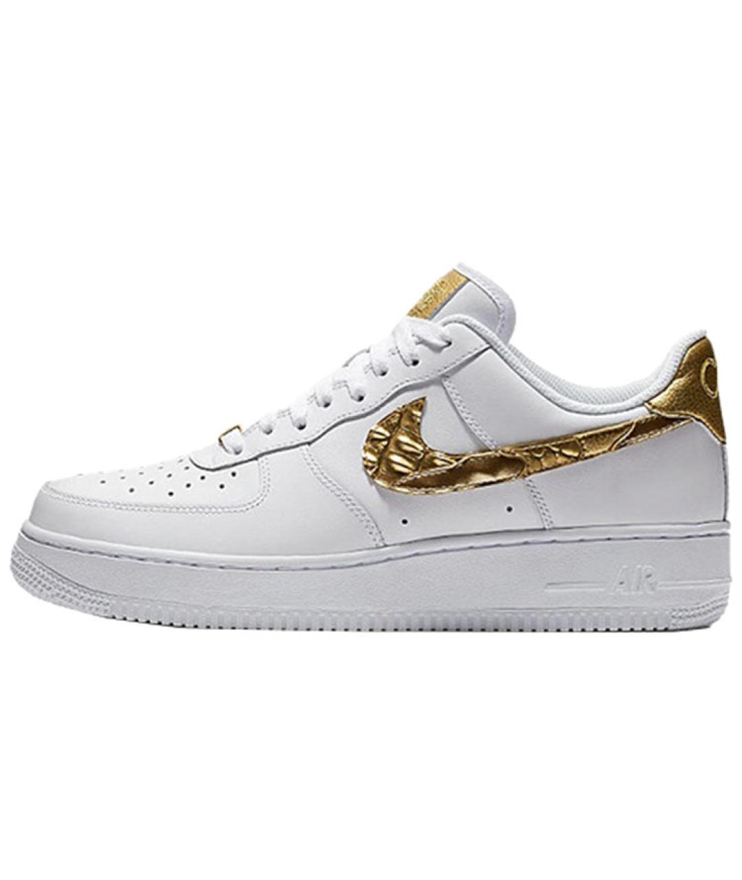 NIKE Белые кожаные низкие кроссовки / кеды, фото 2