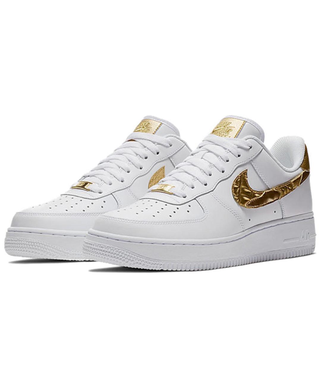 NIKE Белые кожаные низкие кроссовки / кеды, фото 3