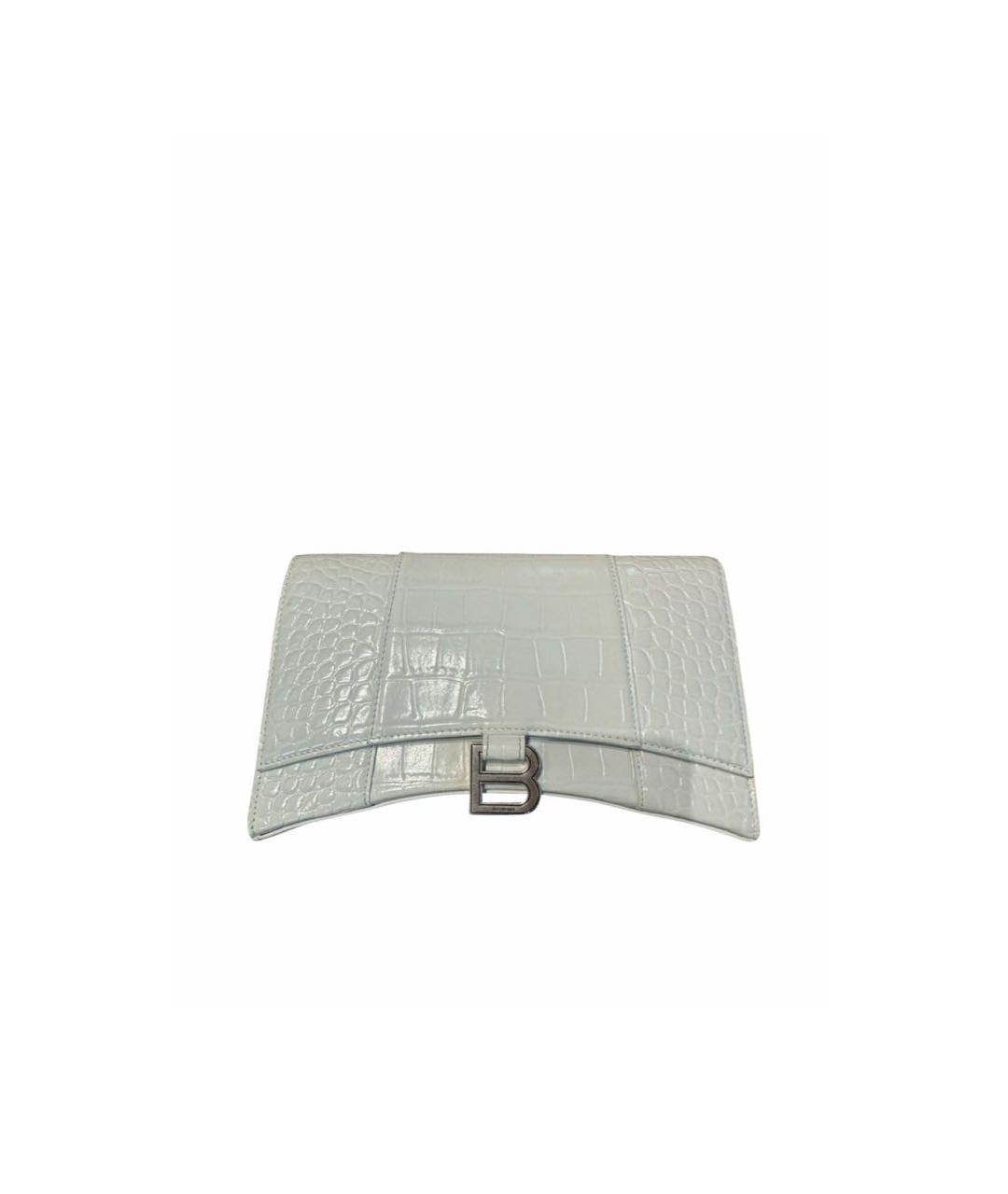 BALENCIAGA Белая кожаная сумка через плечо, фото 8