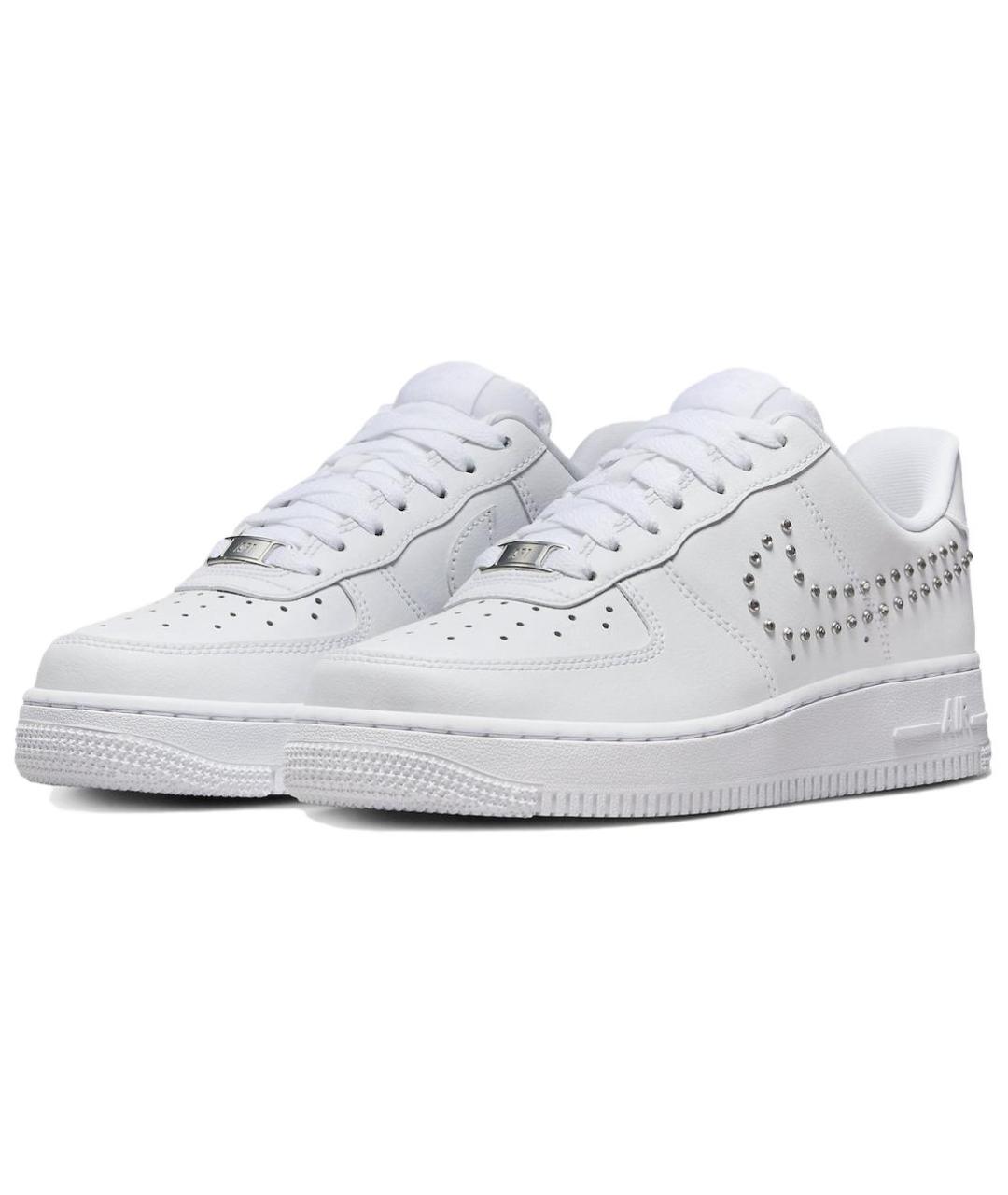 NIKE Белые кожаные кроссовки, фото 4