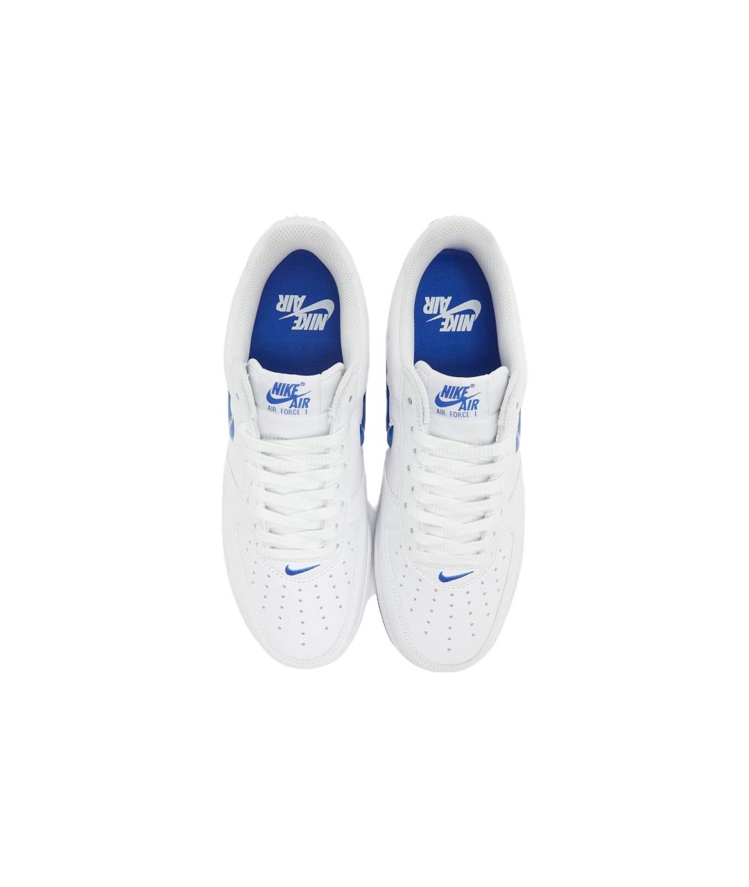 NIKE Белые кожаные низкие кроссовки / кеды, фото 4