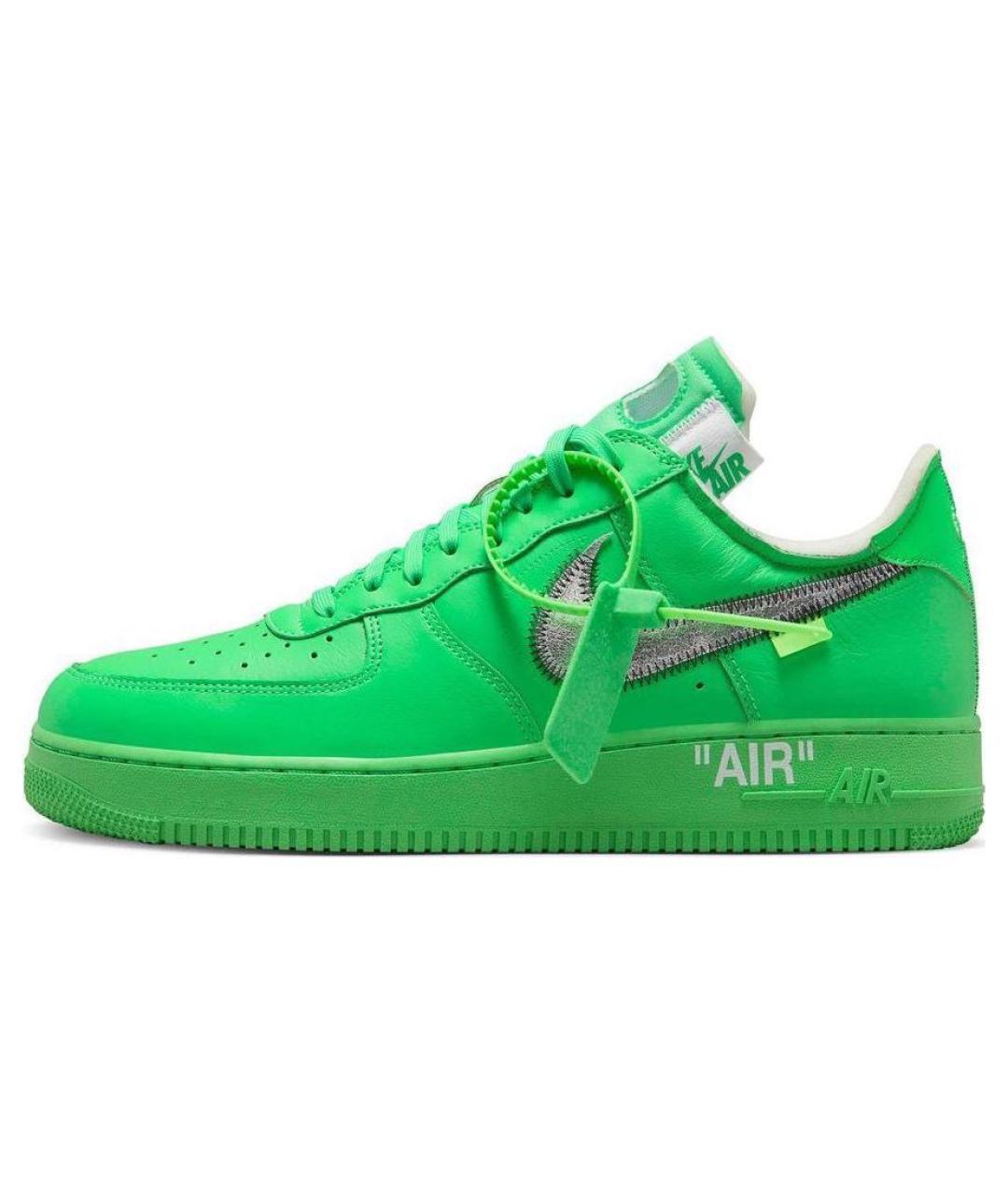 NIKE Зеленые кожаные кроссовки, фото 3