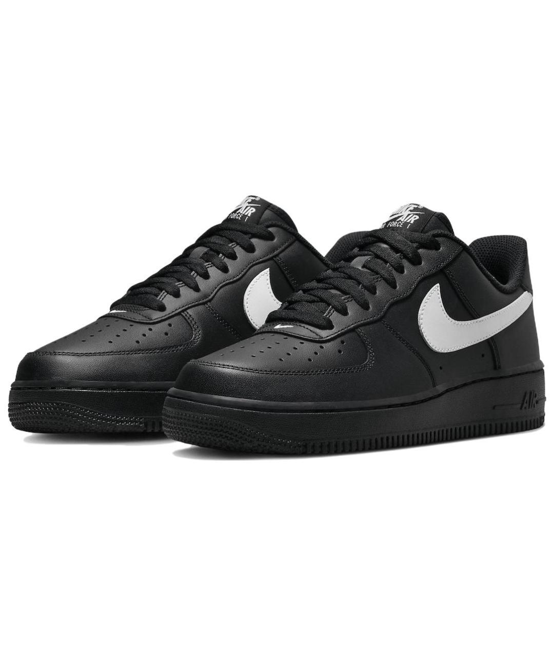 NIKE Черные кожаные кроссовки, фото 3