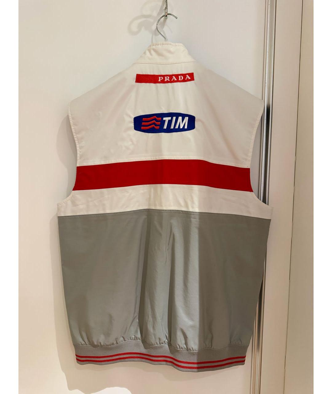 PRADA Серый полиэстеровый жилет, фото 2