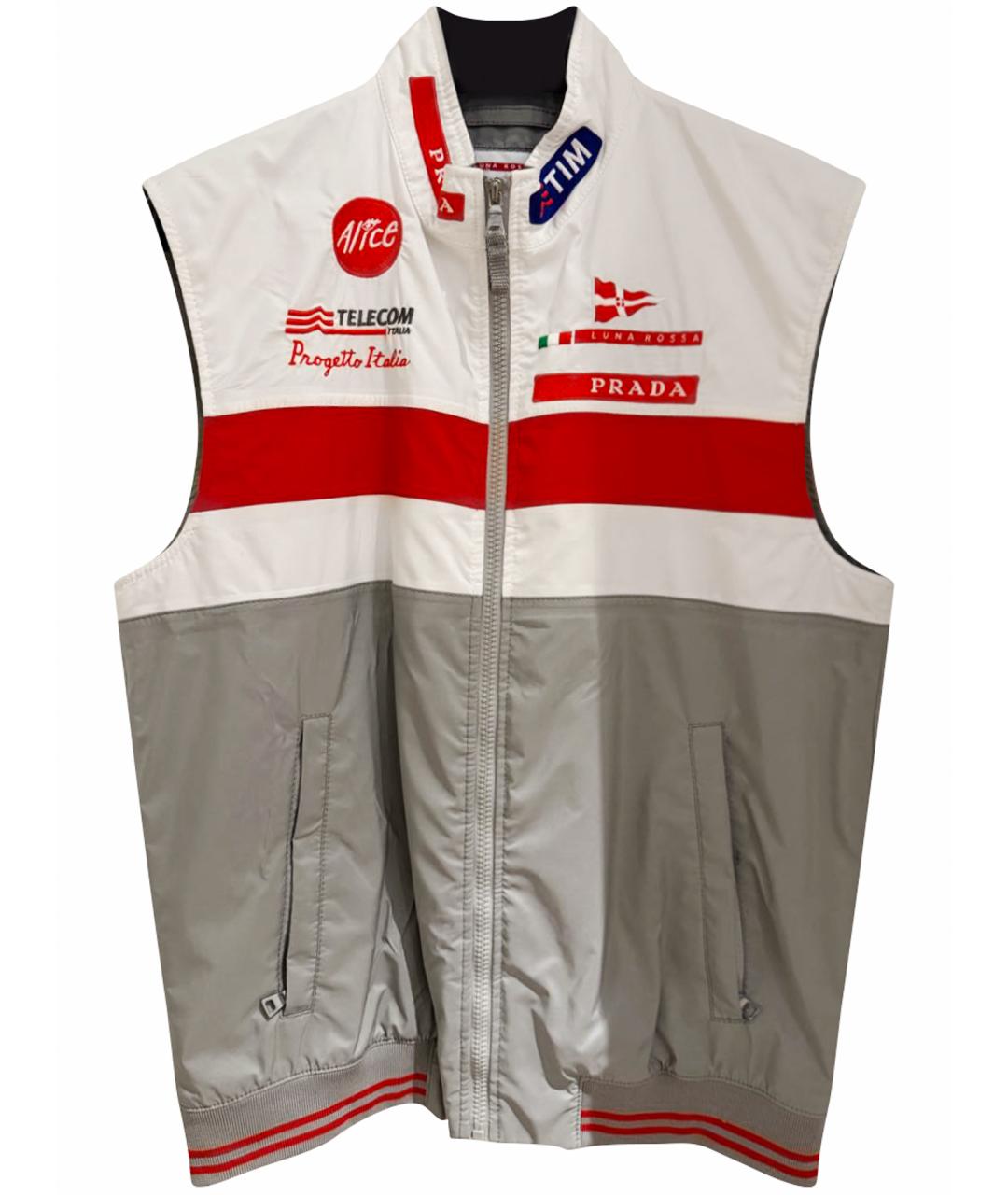 PRADA Серый полиэстеровый жилет, фото 1