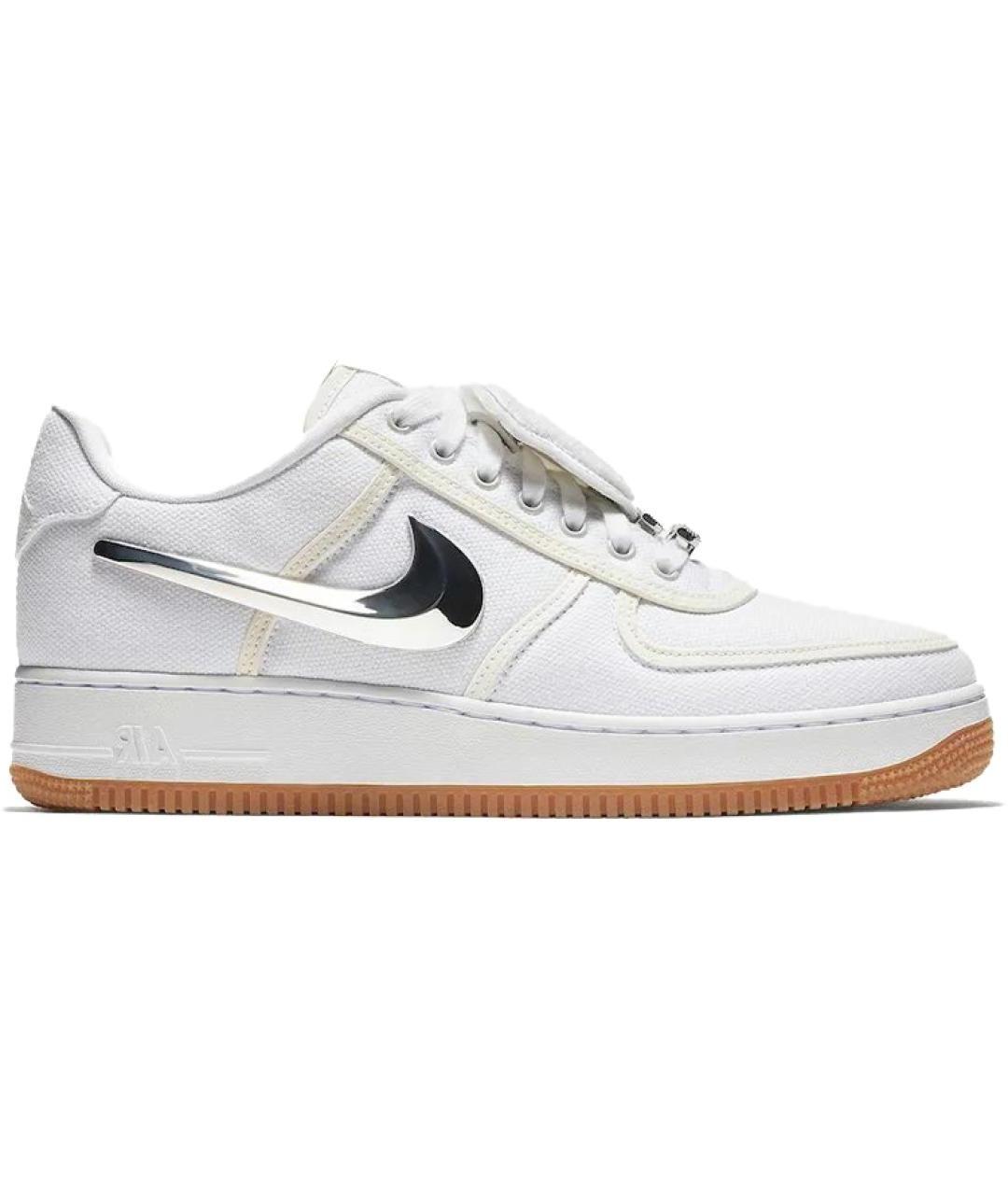 NIKE Белые текстильные кроссовки, фото 1