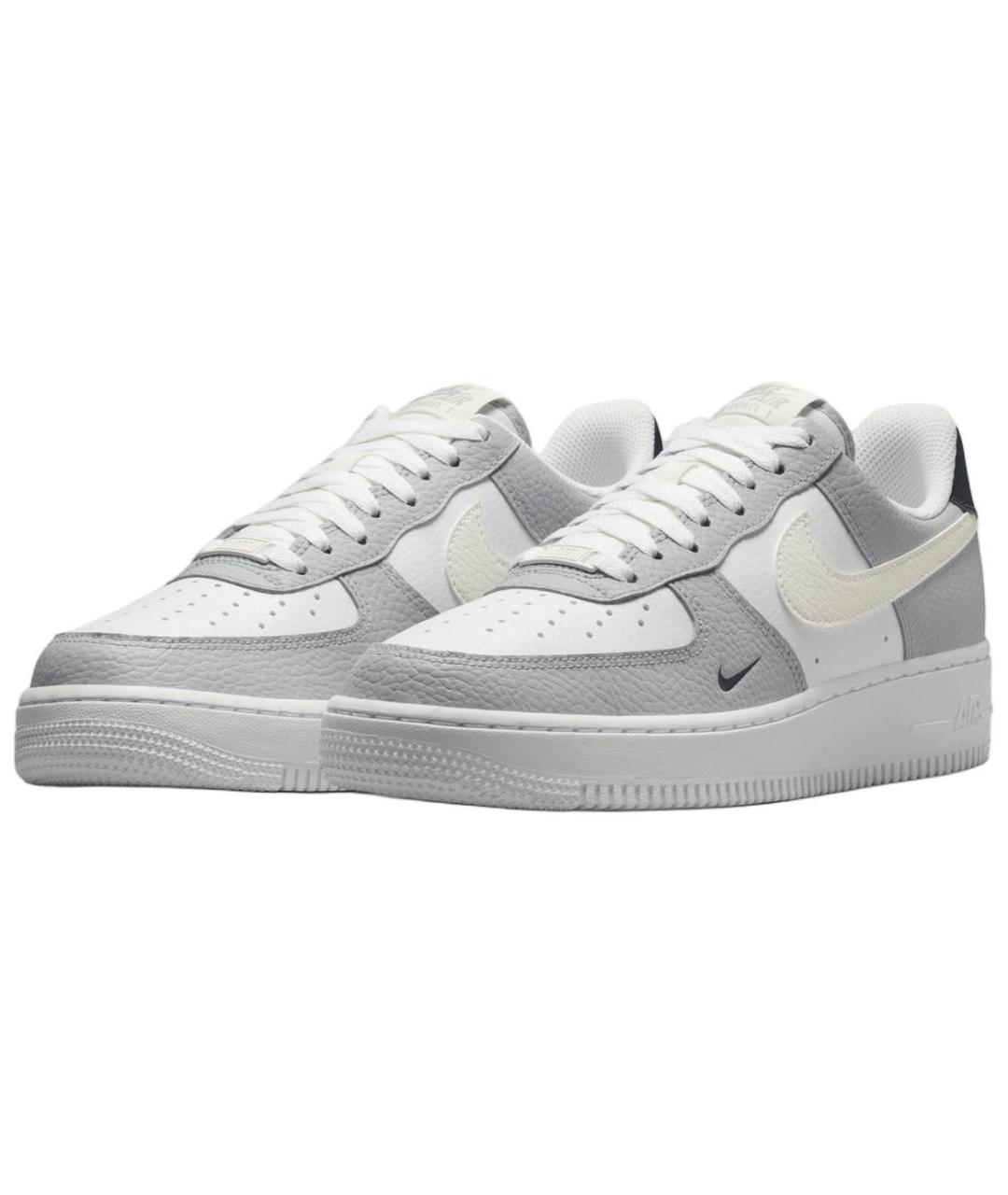 NIKE Серые кожаные кроссовки, фото 3