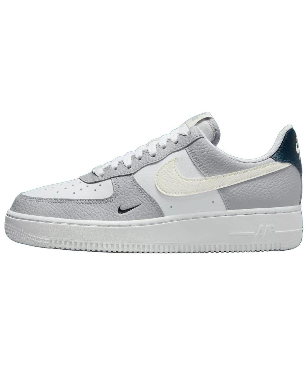 NIKE Серые кожаные кроссовки, фото 5