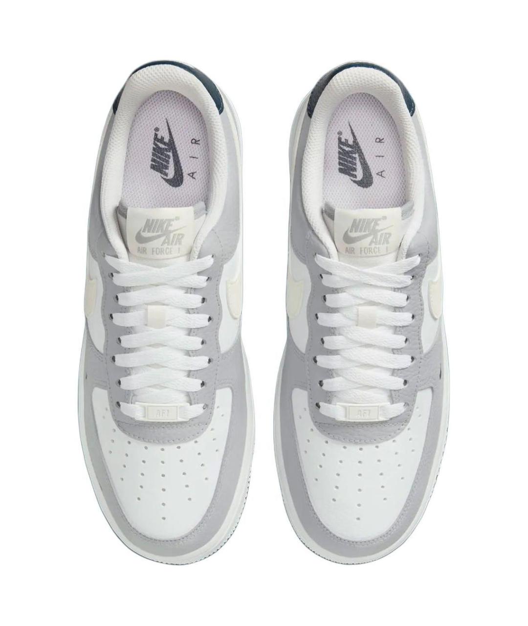 NIKE Серые кожаные кроссовки, фото 4