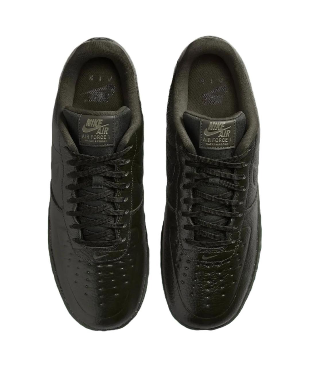 NIKE Хаки кожаные кроссовки, фото 4