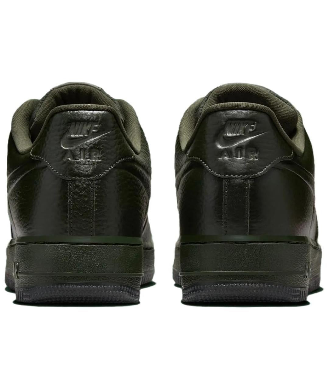 NIKE Хаки кожаные кроссовки, фото 5