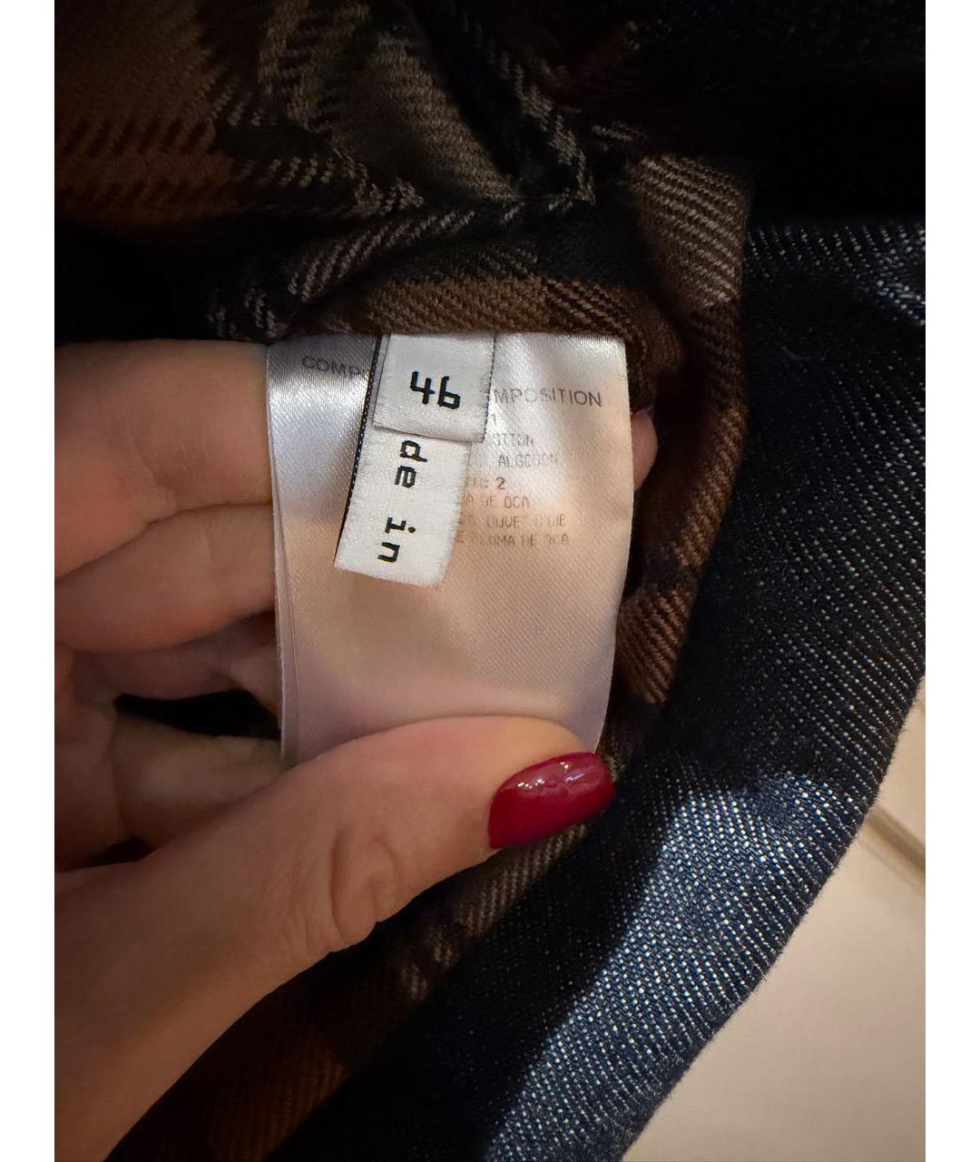 BALENCIAGA Темно-синий хлопко-эластановый жилет, фото 4