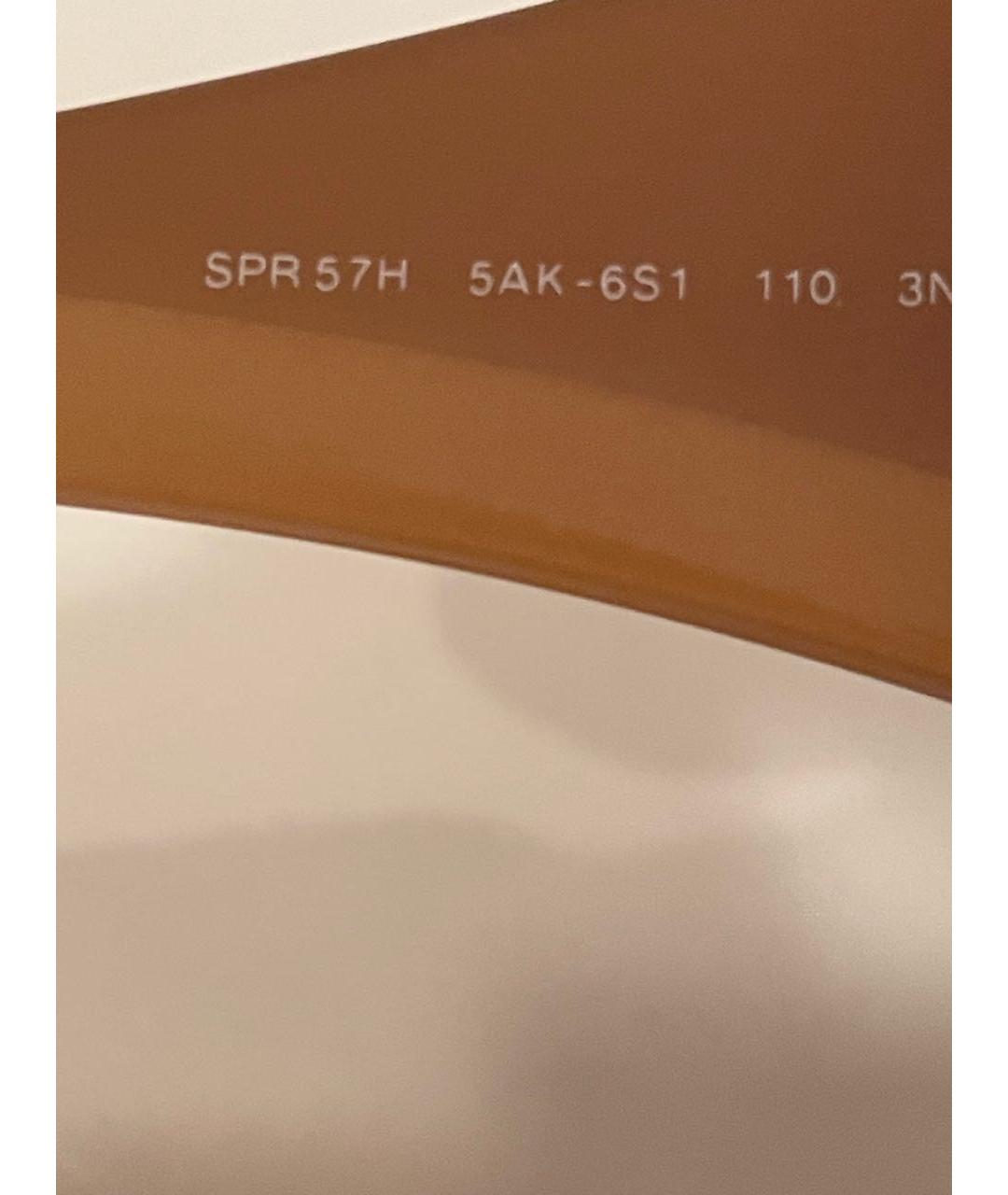 PRADA Коричневые пластиковые солнцезащитные очки, фото 5