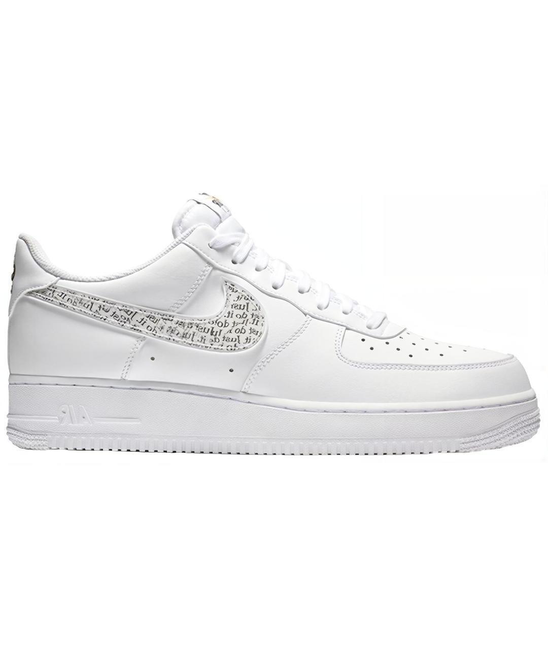 NIKE Белые кожаные кроссовки, фото 1