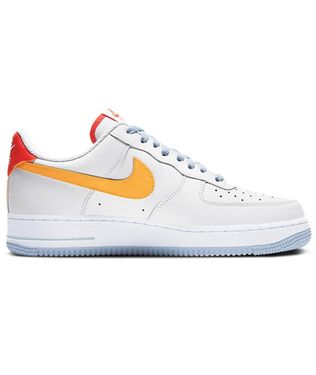 NIKE Белые кожаные низкие кроссовки / кеды, фото 3