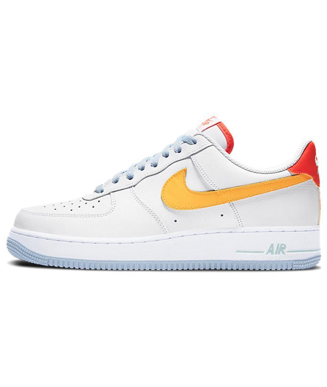 NIKE Белые кожаные низкие кроссовки / кеды, фото 2