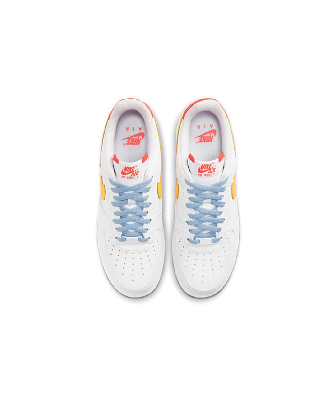 NIKE Белые кожаные низкие кроссовки / кеды, фото 5