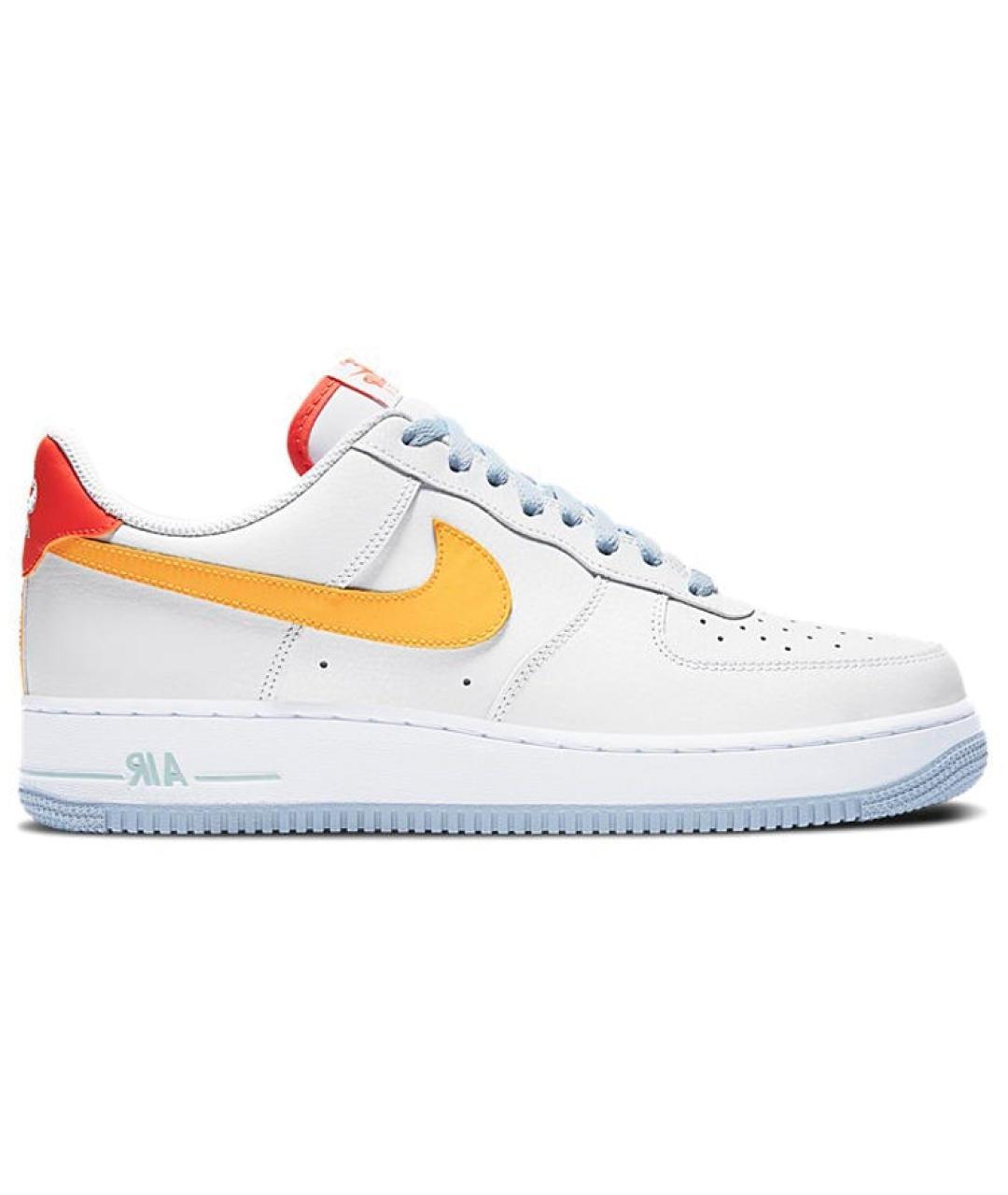 NIKE Белые кожаные низкие кроссовки / кеды, фото 1