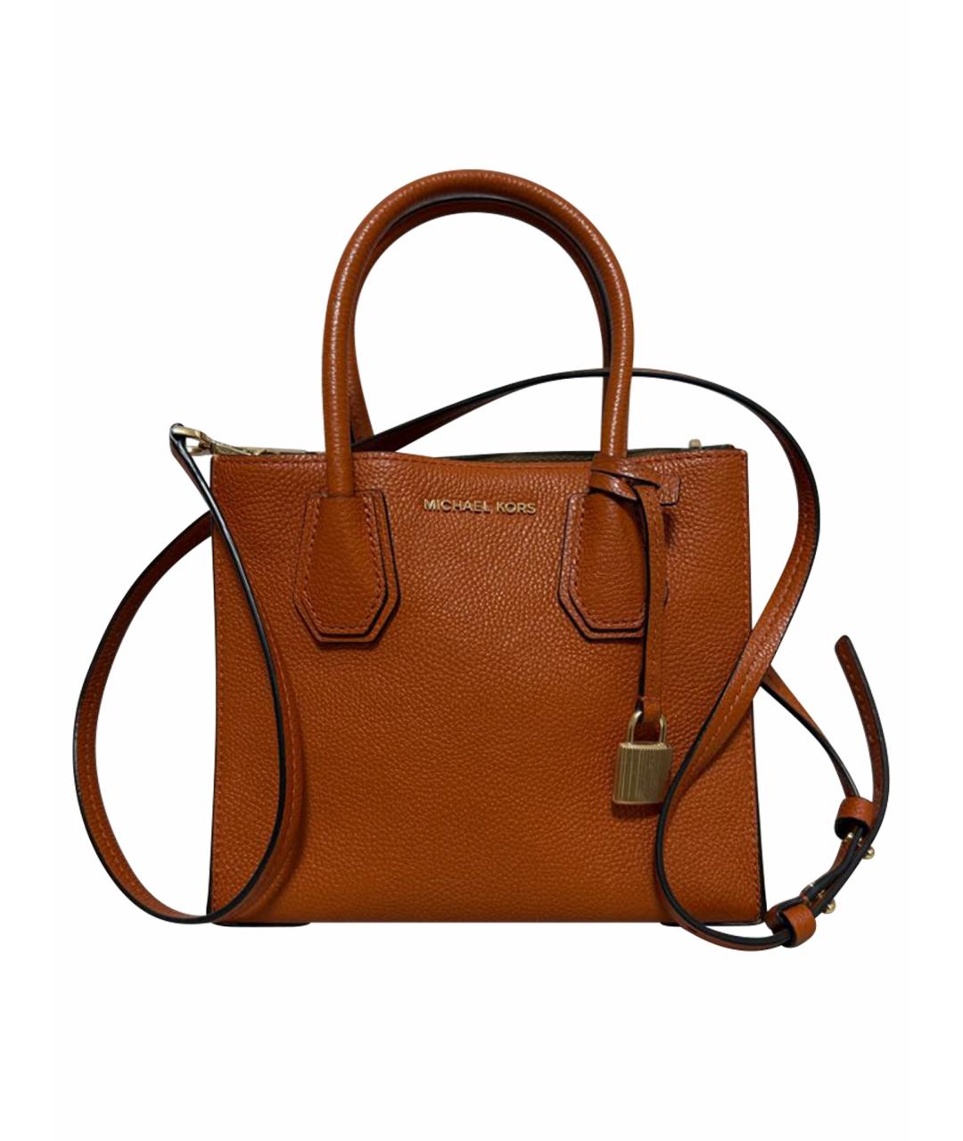 MICHAEL KORS Оранжевая кожаная сумка через плечо, фото 1