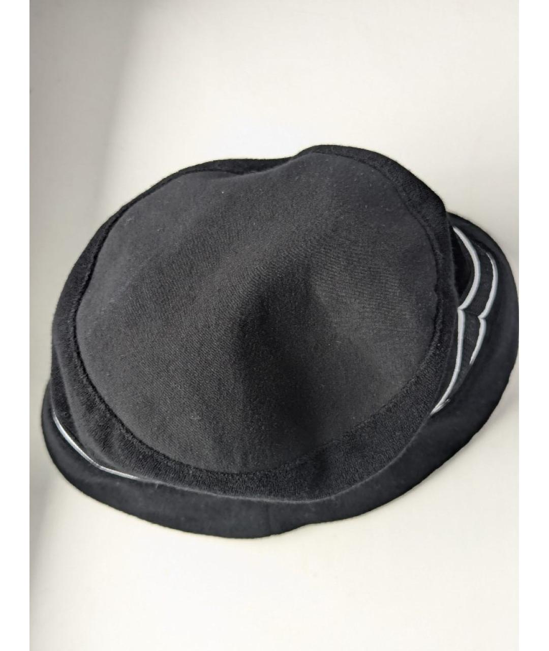 CHANEL Черная хлопковая панама, фото 2