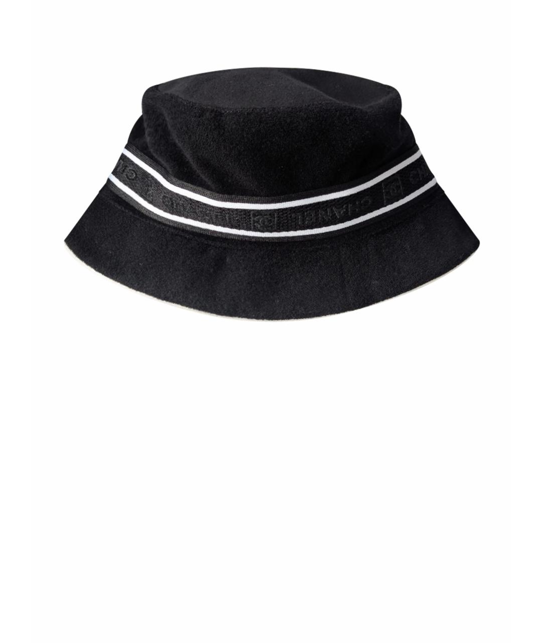 CHANEL Черная хлопковая панама, фото 1