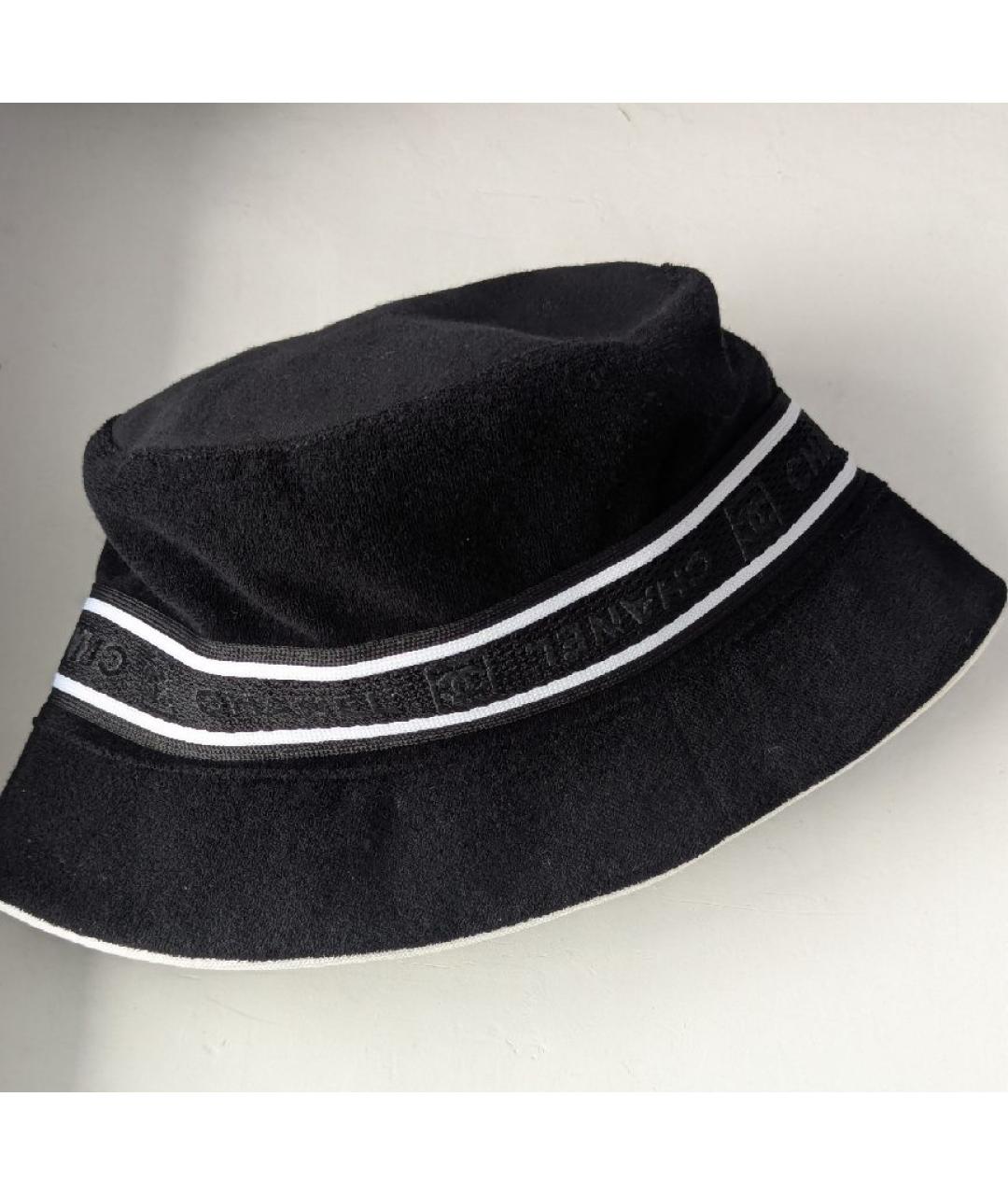 CHANEL Черная хлопковая панама, фото 10