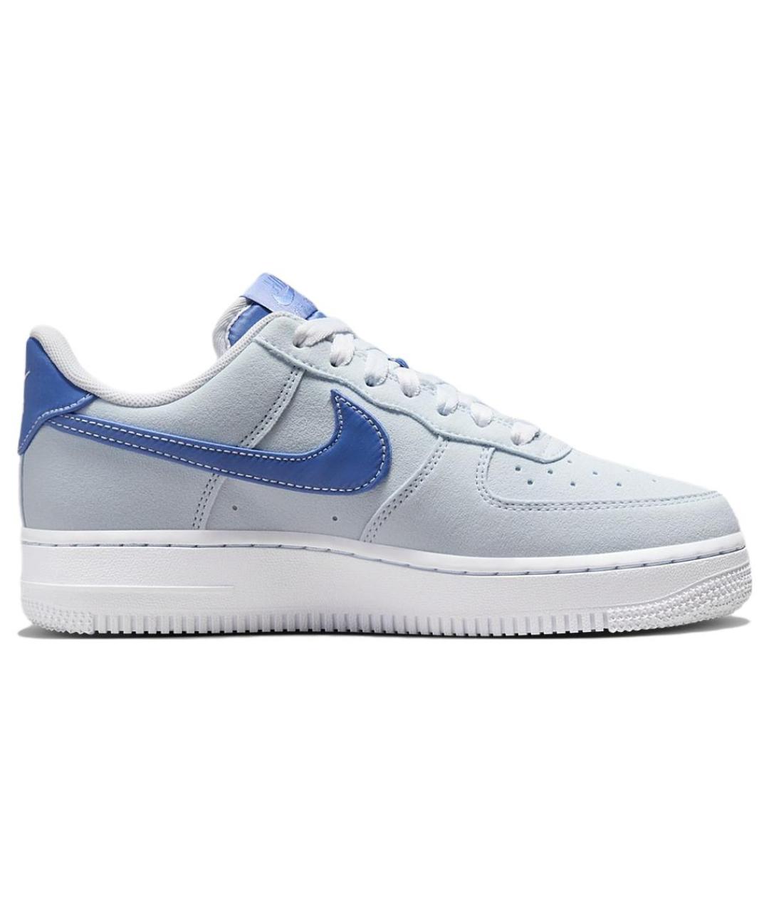 NIKE Синие кожаные кроссовки, фото 2