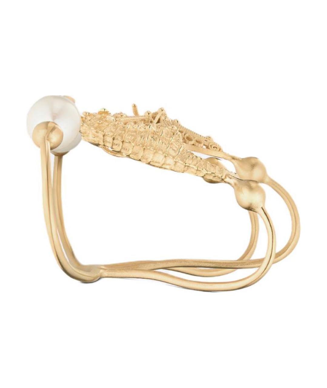 CHRISTIAN DIOR Золотой металлический браслет, фото 3