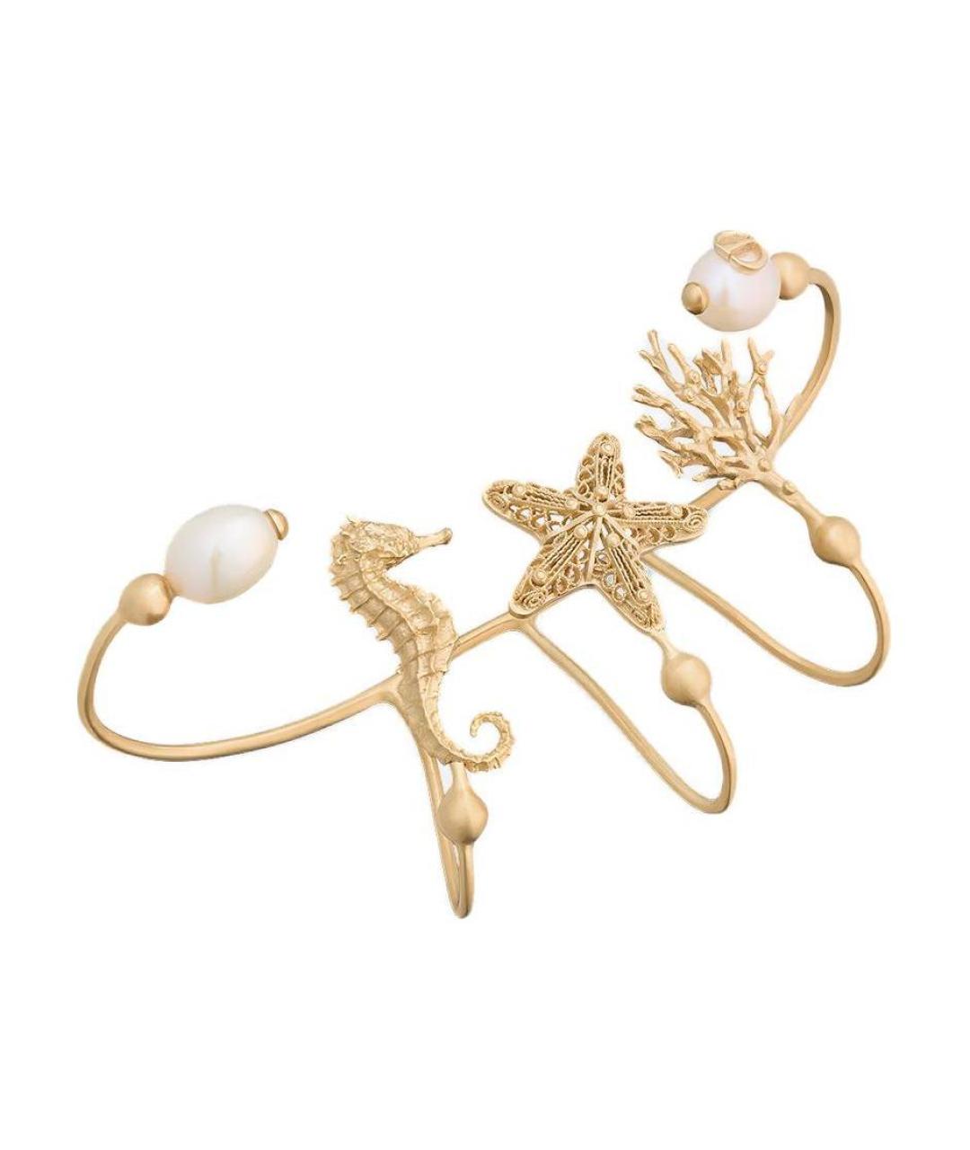 CHRISTIAN DIOR Золотой металлический браслет, фото 2