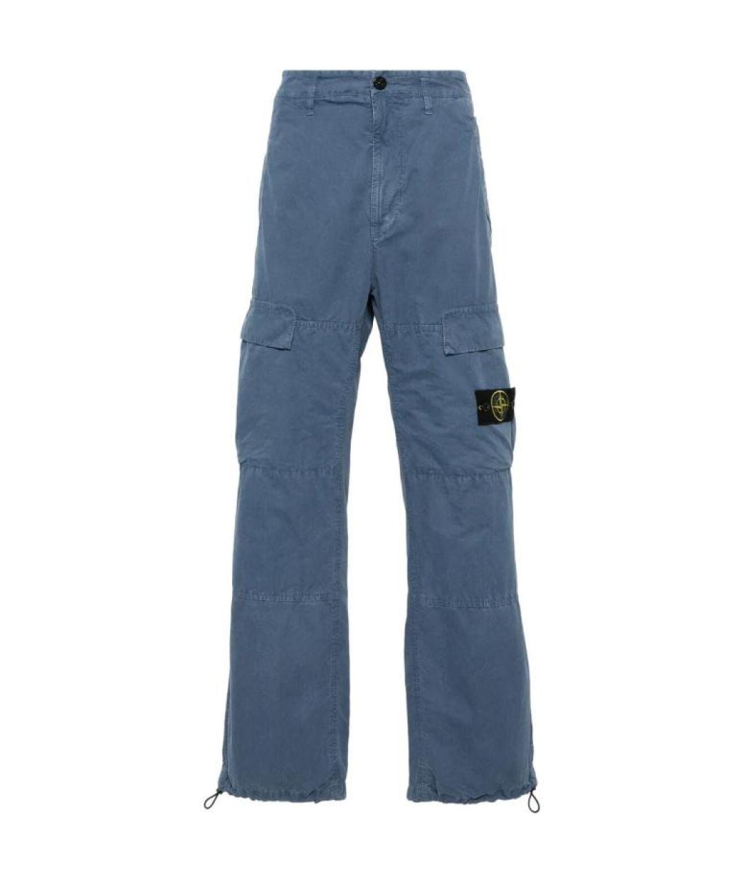 STONE ISLAND Темно-синие брюки чинос, фото 1