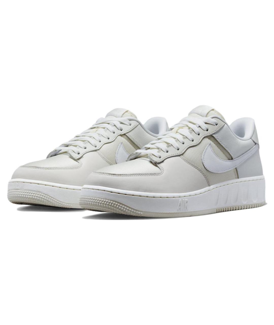 NIKE Белые кожаные низкие кроссовки / кеды, фото 4