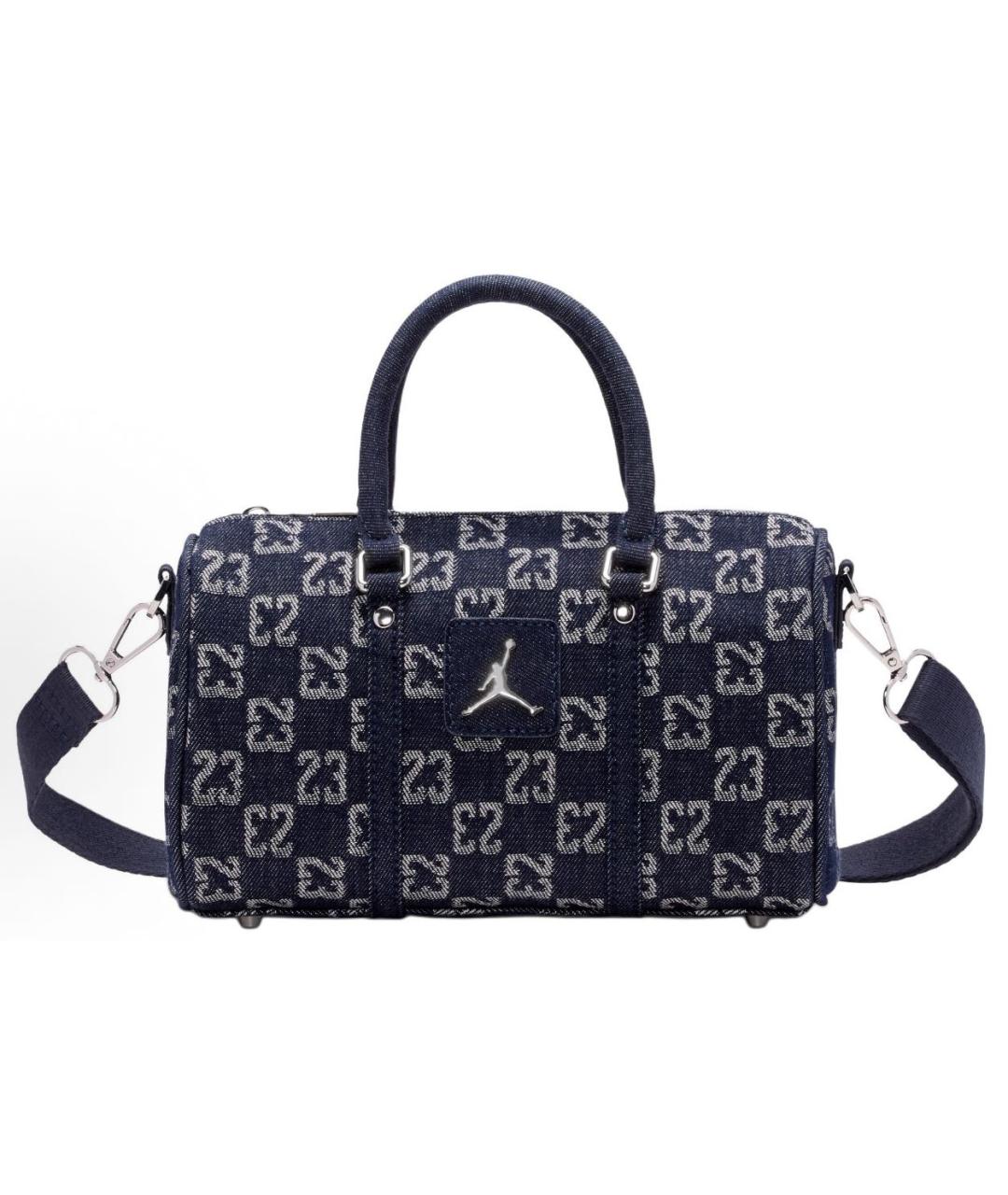 JORDAN Темно-синяя деним дорожная/спортивная сумка, фото 1