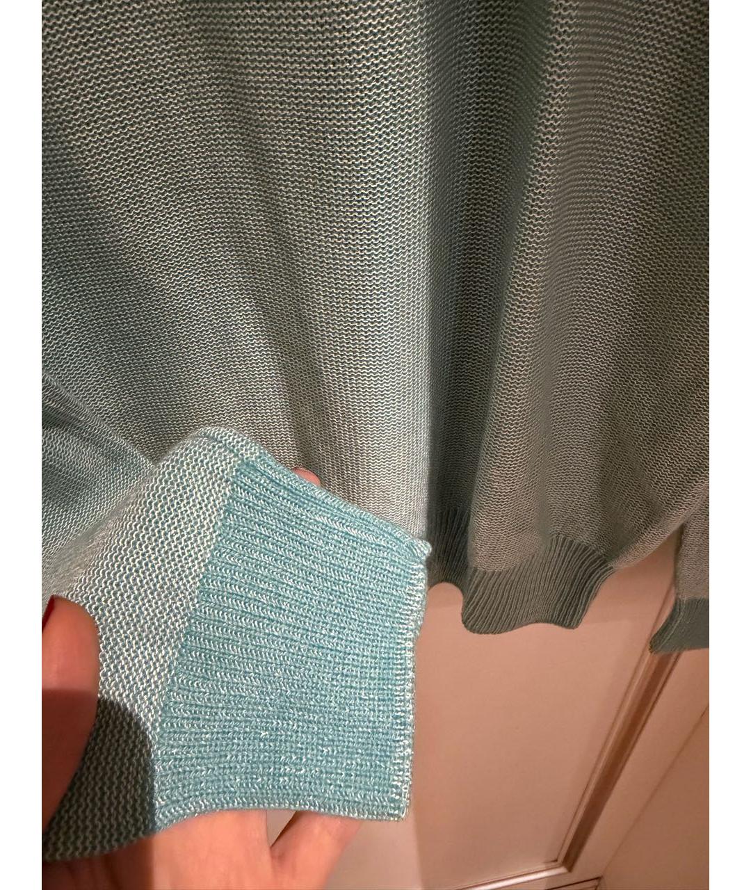 MALO Зеленый хлопковый джемпер / свитер, фото 5