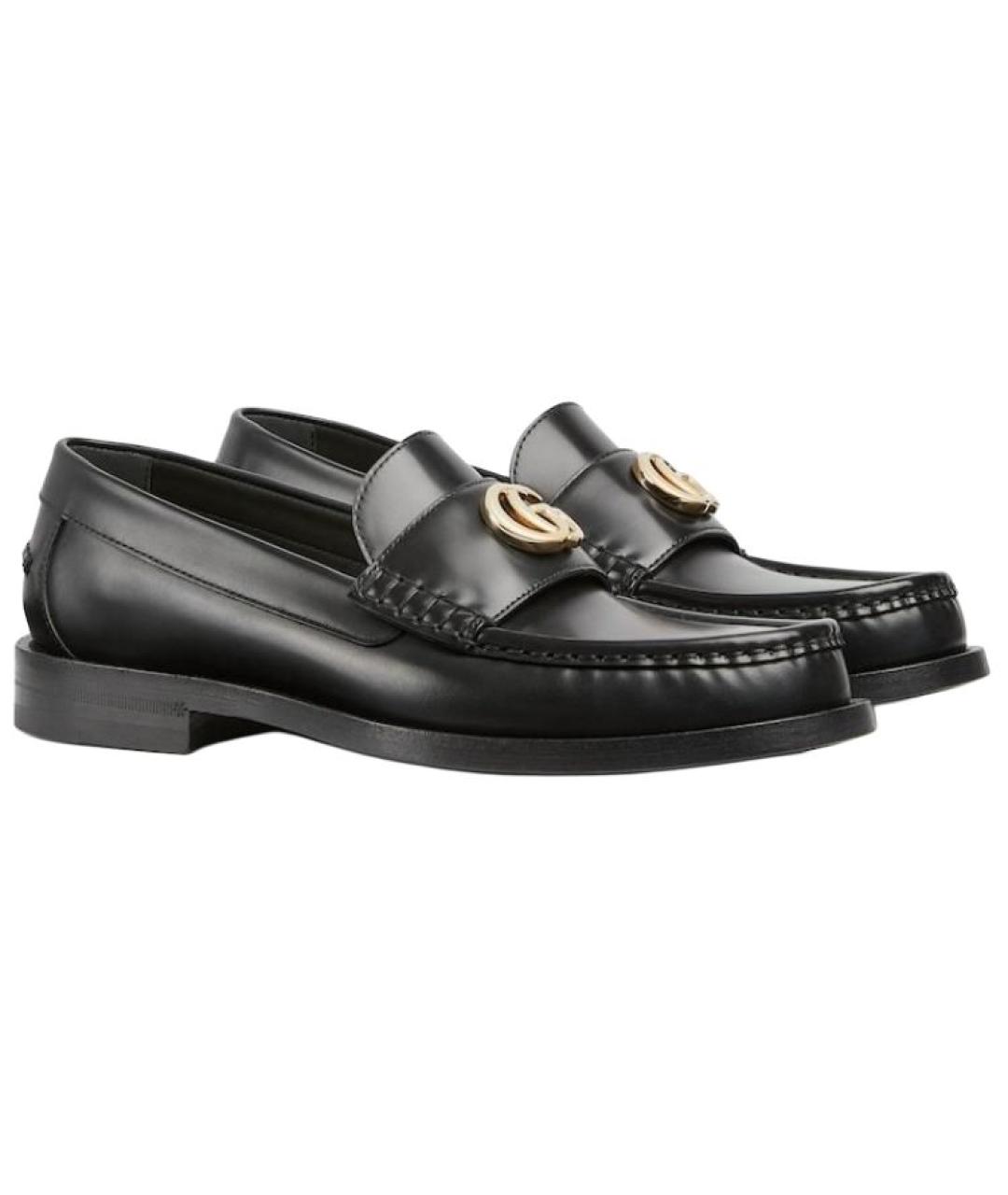 GUCCI Черные кожаные лоферы, фото 3