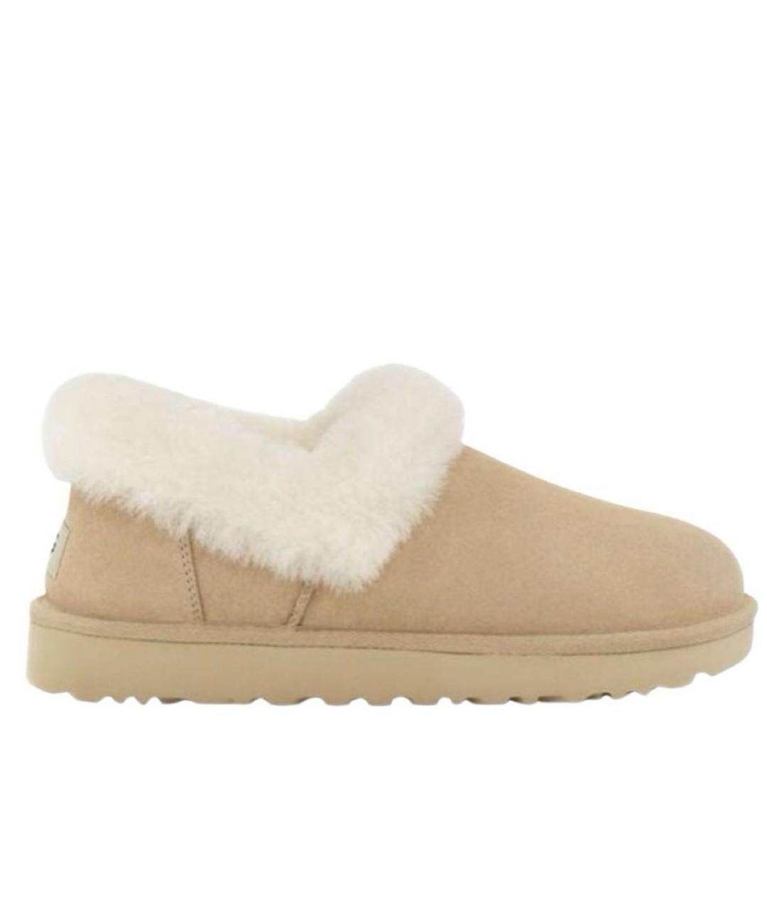 UGG AUSTRALIA Бежевые замшевые ботинки, фото 9