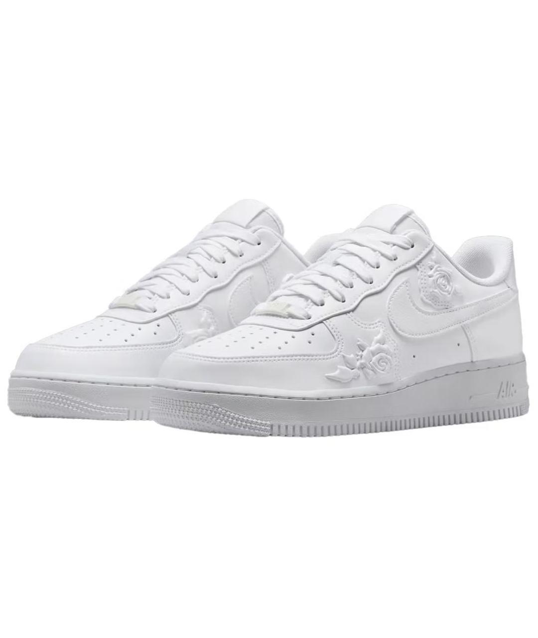 NIKE Белые кожаные кроссовки, фото 4